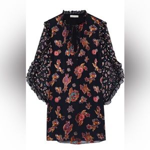 ALICE + OLIVIA
Julius printed burnout silk-blend chiffon mini dress